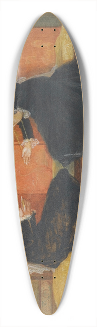 Walter Crane - Violet And Lily, The Daughters Of Edmund Routledge 39.3 inch art pintail longboard deck
