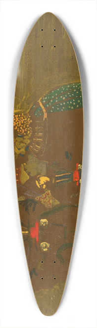 Wassily Kandinsky - Erinnerung An Holland (In Erwartung Heimkehrender Schiffe) 39.3 inch art pintail longboard deck