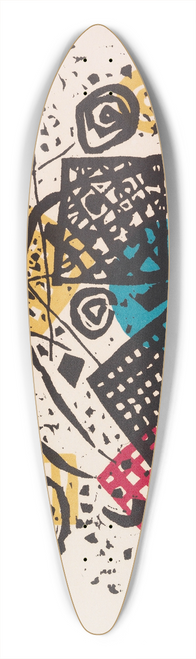 Wassily Kandinsky - Kleine Welten V 39.3 inch art pintail longboard deck