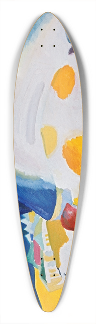 Wassily Kandinsky - The cow 39.3 inch art pintail longboard deck