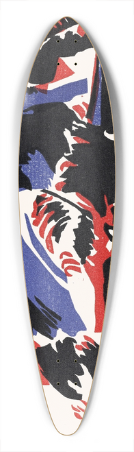 Wassily Kandinsky - Two Women in a Moonlit Landscape 39.3 inch art pintail longboard deck