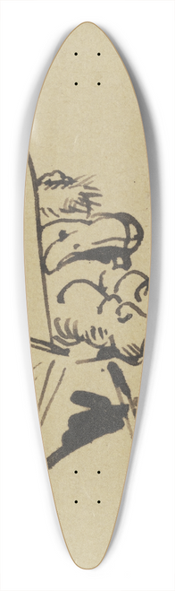 Wilhelm Busch - Besonders auch versumt er nie ; Des Beines Muskelenergie 39.3 inch art pintail longboard deck