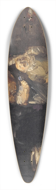 Wilhelm Busch - Small But Stubborn 39.3 inch art pintail longboard deck