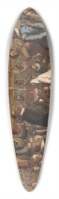 Wilhelm Marstrand - Chr. 4. Lader Bdlen Tage Ordenskden Og Svrdet Fra Falskneren Christopher Rosenkrantz 39.3 inch art pintail longboard deck