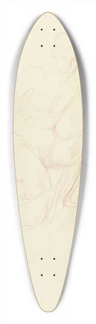 Wilhelm Rietschel - Hockender Jnglingsakt, das rechte Knie auf einen Stein sttzend 39.3 inch art pintail longboard deck