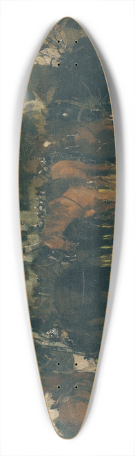 Wilhelm Trbner - Abgesessene Krassiere 39.3 inch art pintail longboard deck