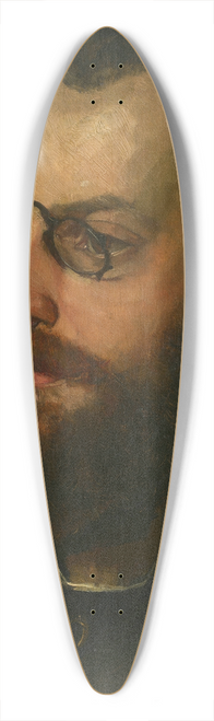 Wilhelm Trbner - Portrait of the Poet Felix Philippi 39.3 inch art pintail longboard deck