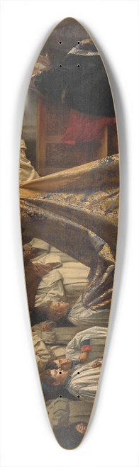 Willem Geets - Exorcism of Joanna of Castile 39.3 inch art pintail longboard deck