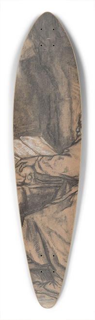 Willem Linnig the Younger - Faust in his Laboratory 39.3 inch art pintail longboard deck