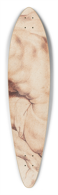 Willem Panneels - Den ngne mand i hjre forgrund af Abraham og Melchizedek 39.3 inch art pintail longboard deck
