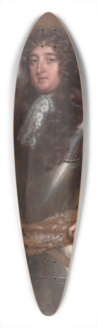Willem Wissing - An Unknown Man, Probably the ninth Earl of Derby 39.3 inch art pintail longboard deck