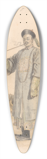 William Alexander - A Mandarin in his Court Dress 39.3 inch art pintail longboard deck