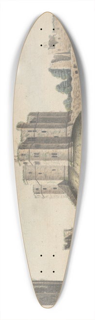 William Beilby - Warkworth Castle, Northumberland.. 39.3 inch art pintail longboard deck
