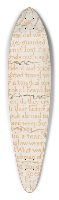 William Blake - Pl. 15  A Dream 39.3 inch art pintail longboard deck