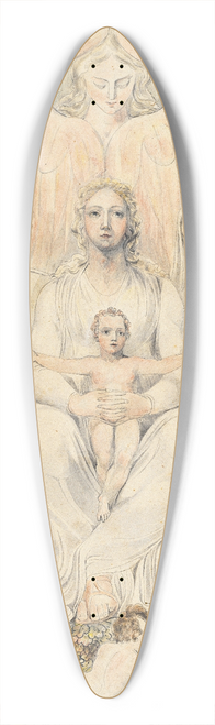 William Blake - The Holy Family (also known as Christ in the Lap of Truth) 39.3 inch art pintail longboard deck