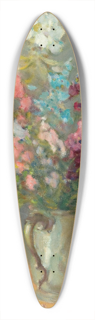 William Chadwick - Pewter Mug with Delphiniums 39.3 inch art pintail longboard deck