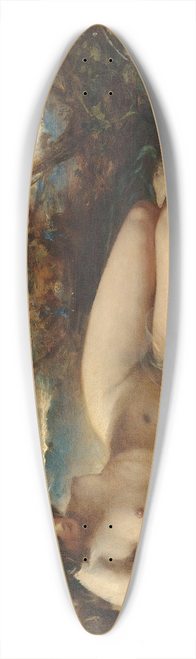 William Etty - A Young Women Reclining On A Fur Rug 39.3 inch art pintail longboard deck