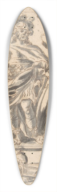 William Faithorne the Elder - Design for a Book Illustration 39.3 inch art pintail longboard deck