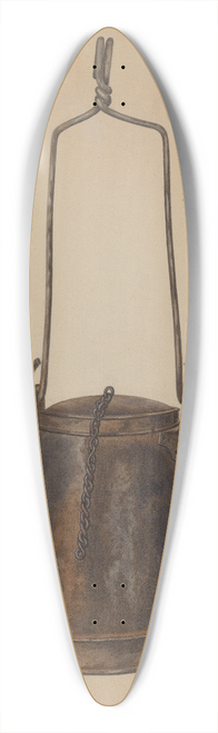 William Frank - Two Spouted Torch 39.3 inch art pintail longboard deck