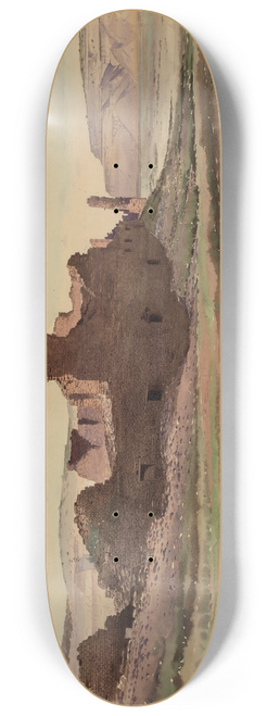 De Lancey Gill - Pueblo Bonito Ruin, Chaco Canyon, New Mexico 8.25 inch art skate deck
