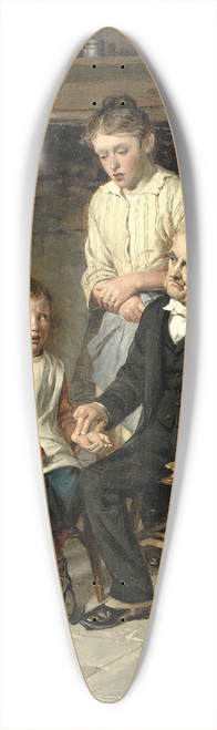 William Hemsley - A Sham 39.3 inch art pintail longboard deck