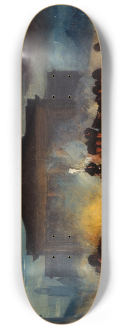 Denis Auguste Marie Raffet - Bivouac place du Panthon, dans la nuit du 22 au 23 dcembre 1830 8.25 inch art skate deck