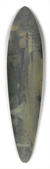 William James Glackens - Sailing Boats  Paris 39.3 inch art pintail longboard deck