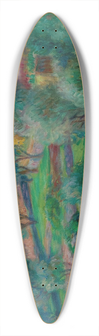 William James Glackens - Terraces, South Of France 39.3 inch art pintail longboard deck