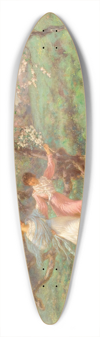 William John Hennessy - The Flowers Of May 39.3 inch art pintail longboard deck