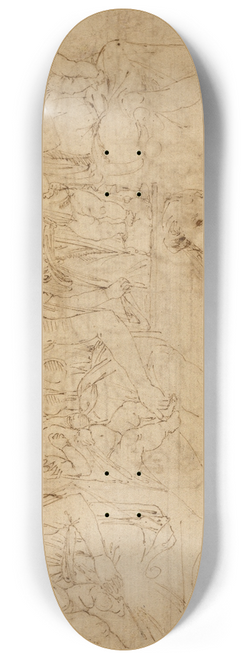 Desiderio da Settignano - Studies of the Virgin and Child 8.25 inch art skate deck