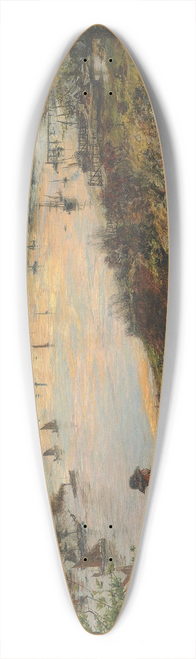 William Lionel Wyllie - Work-a-day England 39.3 inch art pintail longboard deck
