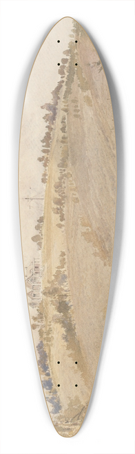 William Mathew Hodgkins - Awamoa (Otago) 39.3 inch art pintail longboard deck