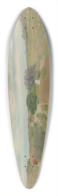 William Merritt Chase - The Old Sand Road 39.3 inch art pintail longboard deck