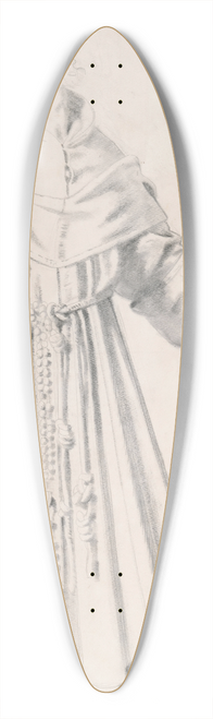 William Orpen - The Priest, Study for The Holy Well 39.3 inch art pintail longboard deck