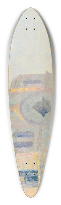 William Posey Silva - Carmel Mission 39.3 inch art pintail longboard deck