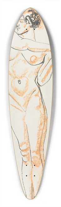 William Sommer - Female Nude 39.3 inch art pintail longboard deck