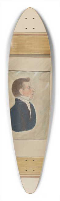 William Vergani - Portrait 39.3 inch art pintail longboard deck
