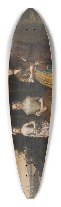 William Williams - The Wiley Family 39.3 inch art pintail longboard deck
