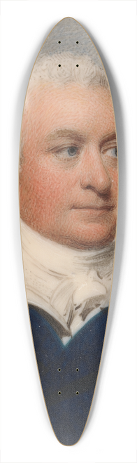 William Wood - George Wolrige of Garlinneck 39.3 inch art pintail longboard deck