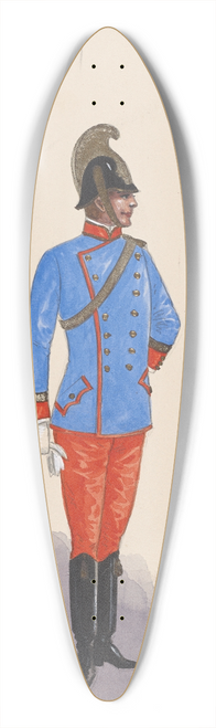 Will R. Barnes - Officer costume, 131 39.3 inch art pintail longboard deck
