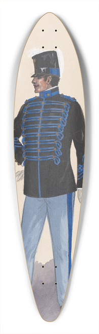 Will R. Barnes - Officer costume 6 39.3 inch art pintail longboard deck