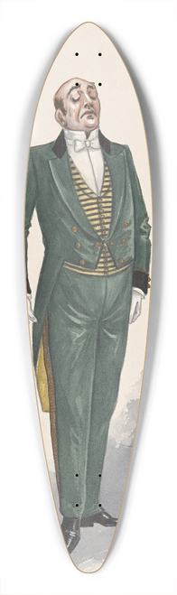 Will R. Barnes - Richter; Act II, 120 39.3 inch art pintail longboard deck