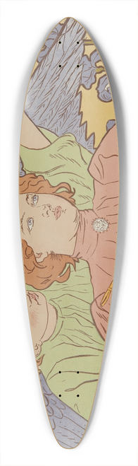 Wincenty Wodzinowski - Wieczorek z tacami 39.3 inch art pintail longboard deck