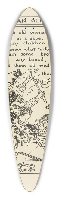 Winifred Smith - There was an old woman 39.3 inch art pintail longboard deck