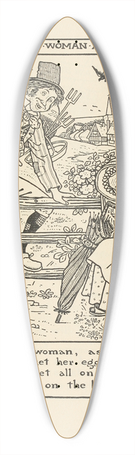 Winifred Smith - There was an old woman as ive heard tell 39.3 inch art pintail longboard deck