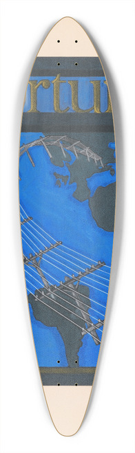 Winold Reiss - Graphic designs for Fortune magazine.] [Study for cover with telephone lines spanning the globe 39.3 inch art pintail longboard deck