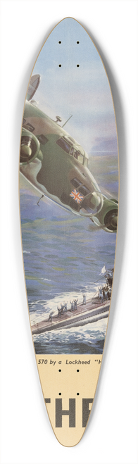 W Krogman - The Capture of the German Submarine U 570 by a Lockheed Hudson of the British Coastal Command  Back Them Up! 39.3 inch art pintail longboard deck