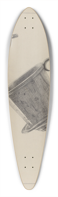 Yolande Delasser - Strainer with Funnel 39.3 inch art pintail longboard deck