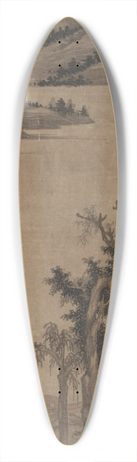 Zhao Yong - Fishermen-Hermits in Stream and Mountain 39.3 inch art pintail longboard deck