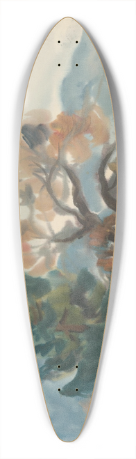 Zolo Palugyay - Edge of the Forest in Autumn 39.3 inch art pintail longboard deck